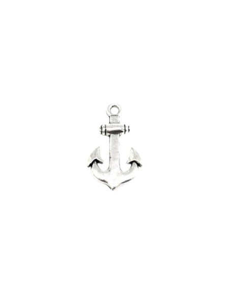 Pendentif ancre marine argenté pour création DIY