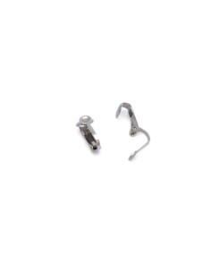 boucles d'oreilles clip argenté en acier inoxydable pour oreilles non percées - 3 paires de clips d'oreilles 2