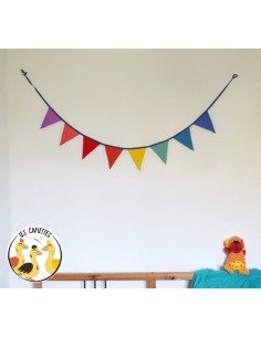 Kit couture guirlande fanion arc en ciel - KIT DIY