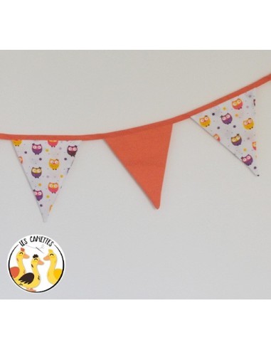 Kit couture guirlande fanion hibou chouette - La box couture des canettes