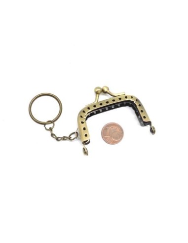 Petit Fermoir bronze pour range jeton caddie