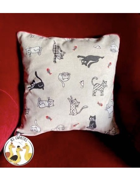 Kit housse de coussin apprendre à poser du passepoil