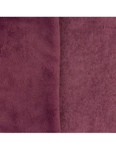 Tissus éponge de bambou aubergine vendu au mètre