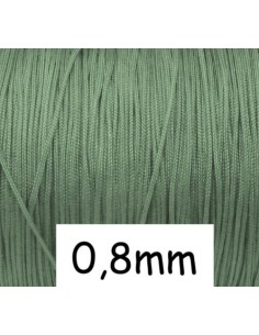 Fil de jade 0,8mm vert amande clair - idéal noeud coulissant - SHAMBALLA-WRAP