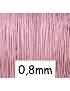 Fil de jade 0,8mm vieux rose  clair - Bracelet WRAP - SHAMBALLA