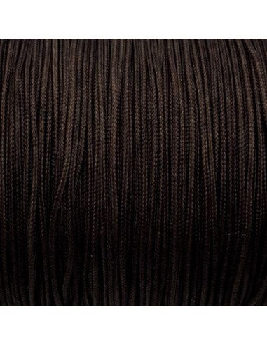Fil de nylon tressé 0,8mm marron foncé - Bracelet WRAP - SHAMBALLA