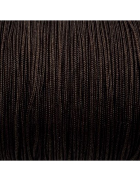 Fil de nylon tressé 0,8mm marron foncé - Bracelet WRAP - SHAMBALLA