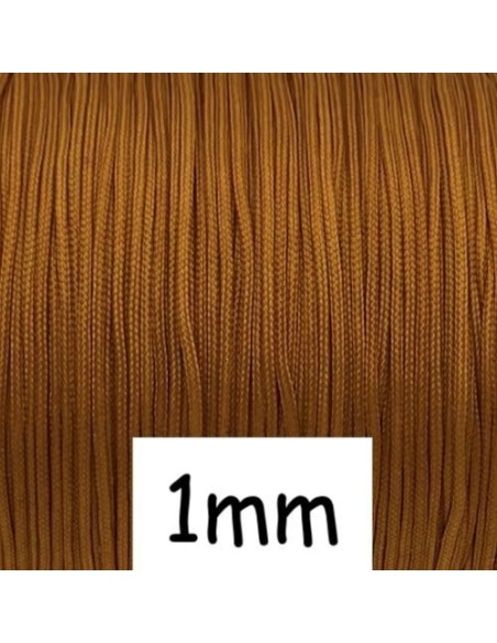 Fil de jade 1mm orange brûlée, citrouille - idéal noeud coulissant - WRAP - SHAMBALLA