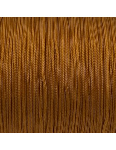 Fil nylon tressé 1mm orange brûlée, citrouille - idéal noeud coulissant - WRAP - SHAMBALLA