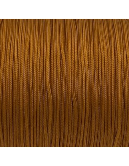 Fil nylon tressé 1mm orange brûlée, citrouille - idéal noeud coulissant - WRAP - SHAMBALLA