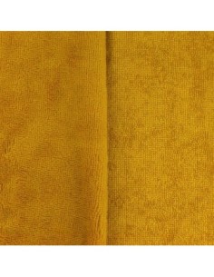 Eponge de bambou ocre jaune moutarde vendu au mètre 2