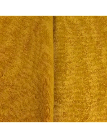 Tissus Eponge de bambou ocre jaune moutarde vendu au mètre