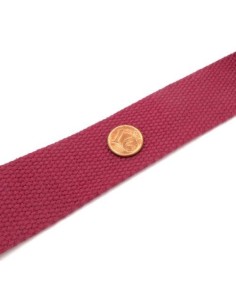 Sangle Coton rouge bordeaux pour sac, banane, sac à dos 30mm 2