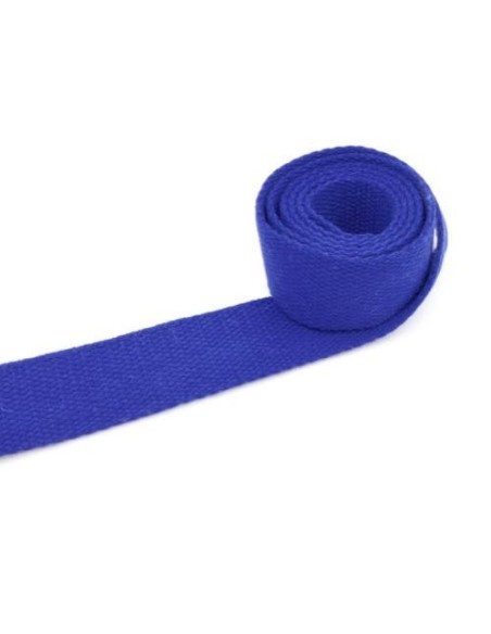 Sangle 3cm bleu outremer pour sac, banane, sac à dos résistante