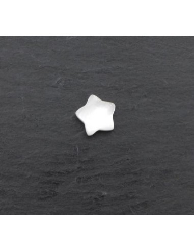 Perle nacre en forme d'étoile 10mm pour création bijoux