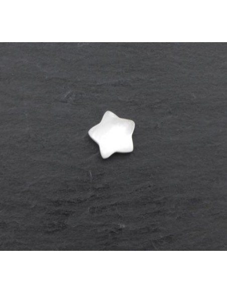 Perle nacre en forme d'étoile 10mm pour création bijoux
