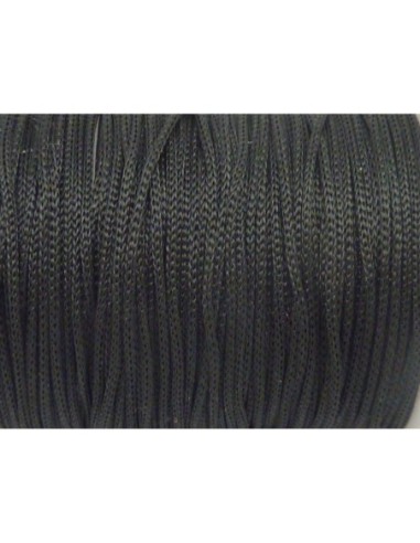 Cordon pour création bijoux noir 0,7mm