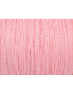 3m Fil polyester, nylon tressé 0,7mm rose pâle brillant,...