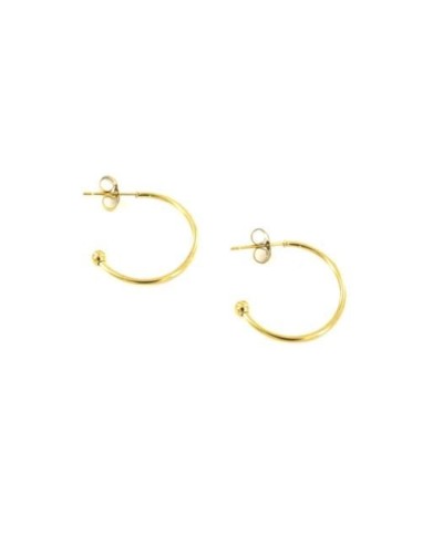 Créole ouverte doré en acier inox à décorer 26mm