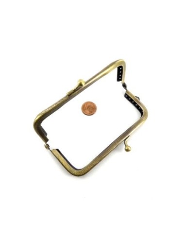 Fermoir rétro porte monnaie bronze pas cher 10cm