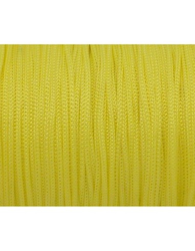 3m Fil polyester, nylon tressé 0,7mm jaune brillant, satiné