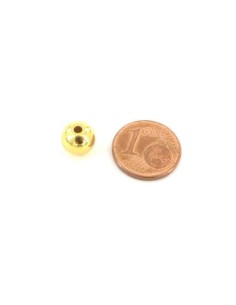 Perle ronde 8mm doré en acier inoxydable 2