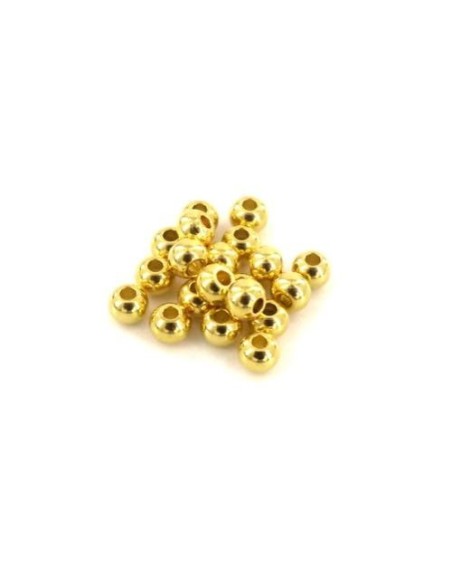 Perle ronde 3mm doré en acier inoxydable pour création diy Perle ronde 3mm doré en acier inoxydable pour création diy