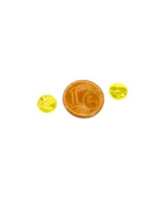 Pastille en acier inoxydable doré 8mm inscrit "s. steel" 2