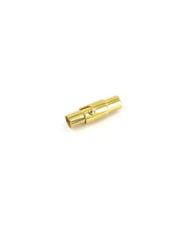 Fermoir magnétique doré pour cordon de 3mm en acier inoxydable