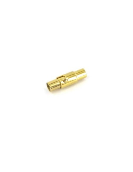 Fermoir magnétique doré pour cordon de 3mm en acier inoxydable Fermoir magnétique doré pour cordon de 3mm en acier inoxydable