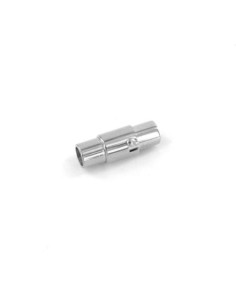 Fermoir aimanté argenté pour cordon de 4mm en acier inoxydable 2