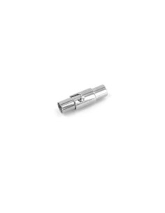 Fermoir aimanté argenté pour cordon de 3mm en acier inoxydable 2