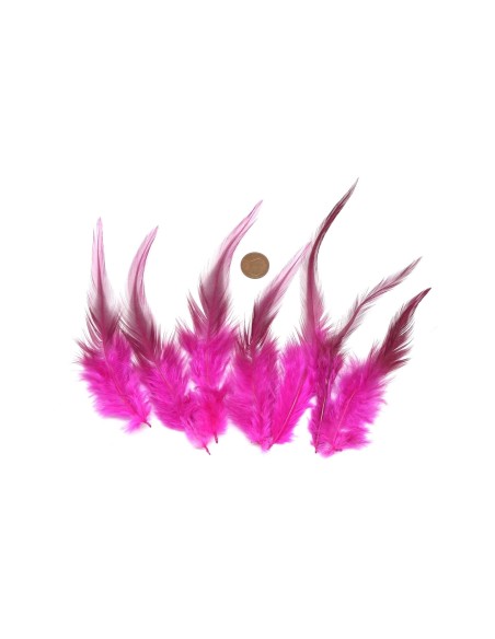 Plume rose vif approximativement 8-16cm Plume rose vif approximativement 8-16cm