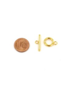Petit Fermoir toggle doré en acier inoxydable 11mm - fermoir en T doré 2