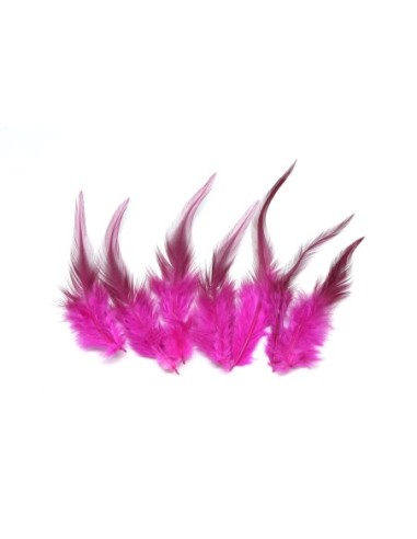 Plume décorative rose vif approximativement 8-16cm