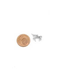 petits pendentifs en acier inoxydable licorne argenté 2