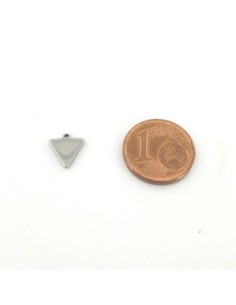 petits pendentifs triangle en acier inoxydable argenté 2