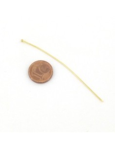 Tige en acier inoxydable doré bout bille 7cm 2