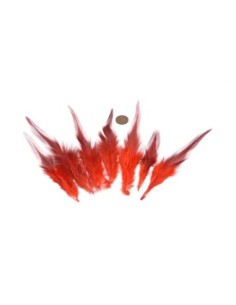 Plume rouge approximativement 8-15 cm pour attrape rêves 2