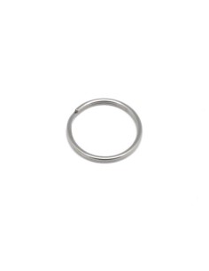 Anneau double 30mm en acier inox argenté - Anneau pour sac, porte clef 2
