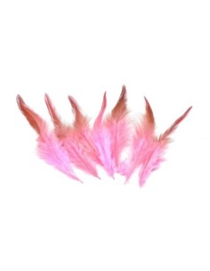 Plume rose clair, vieux rose approximativement 9-15cm