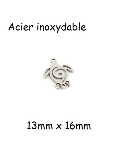 Connecteur tortue en acier inoxydable argenté