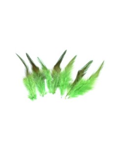 Plume teinte vert vif approximativement 9-14 cm pour attrape rêves