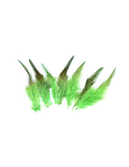 Plume teinte vert vif approximativement 9-14 cm pour attrape rêves