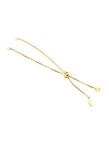 Rallonge de chaine acier inox doré