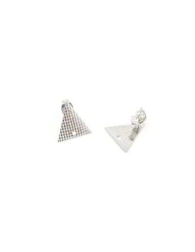 Puce de boucles d'oreilles triangle