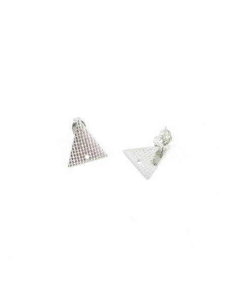 Puce de boucles d'oreilles triangle