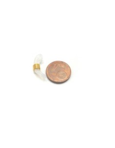 attache cordon lunette, chainette en silicone transparent et acier inox doré 2