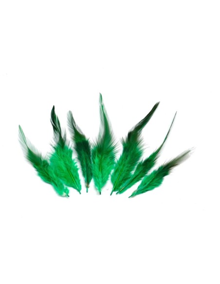 Plume vert approximativement 8-15cm pour décoration murale