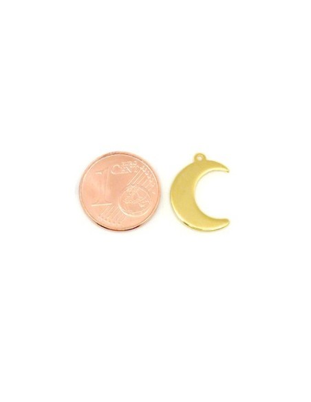 charm lune doré pour bijoux